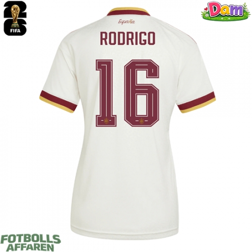 Spanien Rodri Hernandez #16 Bortatröja Kvinnor VM 2026 Kortärmad